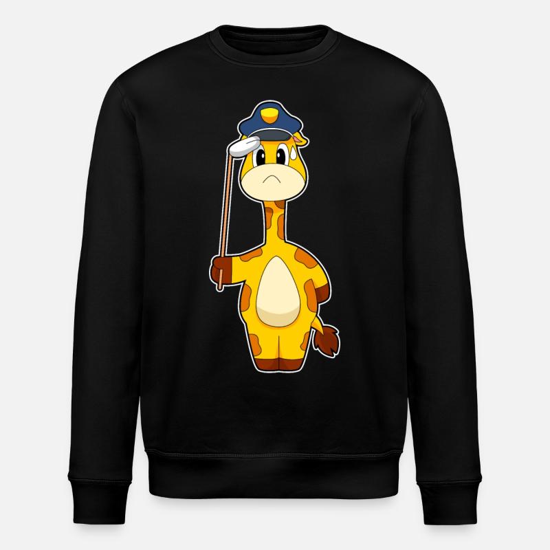 Giraffe Policier - Sweat bio ROLLER Stanley/Stella Unisexe - noir