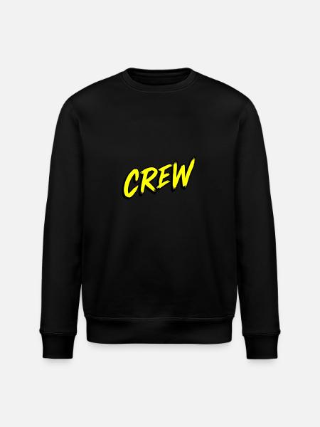 Crew lettering - Stanley/Stella ROLLER Unisex Organic Sweatshirt - black