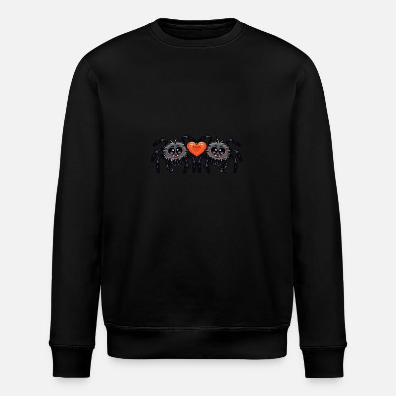 Tarentule araignée couple Saint-Valentin - Sweat bio ROLLER Stanley/Stella Unisexe - noir
