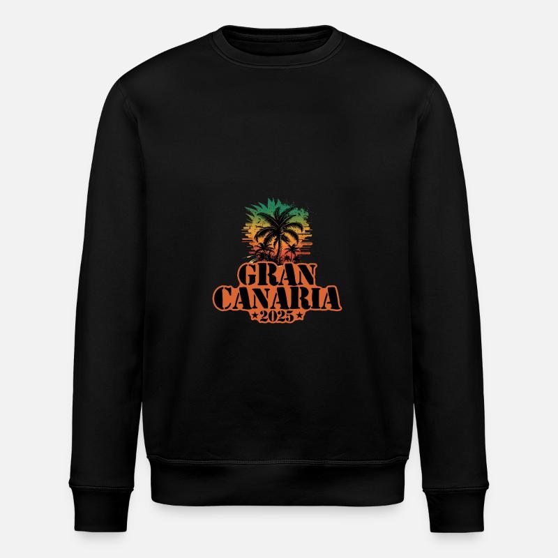 Gran Canaria 2025 Palmen - Stanley/Stella Unisex Bio-Sweatshirt ROLLER - Schwarz