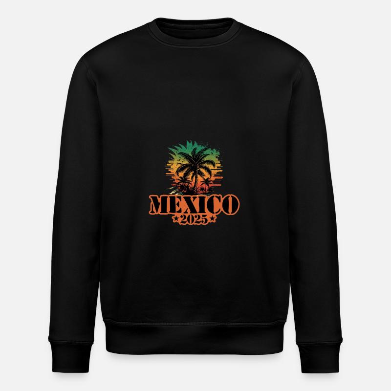Mexiko 2025 Palmen - Stanley/Stella Unisex Bio-Sweatshirt ROLLER - Schwarz