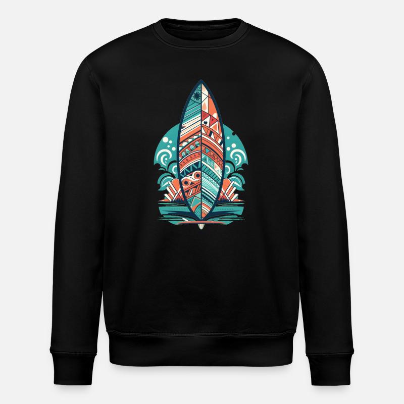 Surfboard - Stanley/Stella ROLLER Unisex Organic Sweatshirt - black