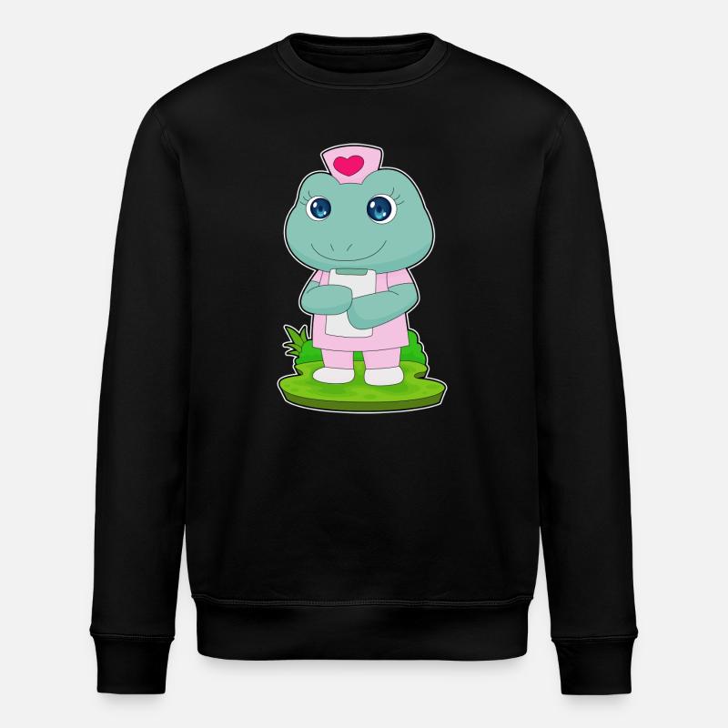 Frosch Krankenschwester Notiz - Stanley/Stella Unisex Bio-Sweatshirt ROLLER - Schwarz