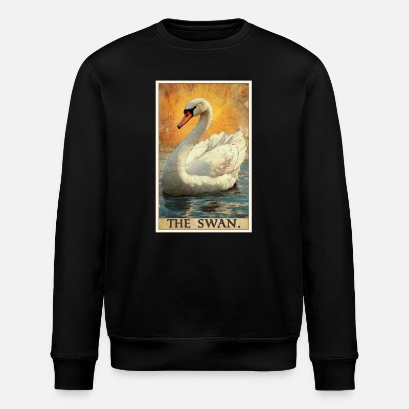 Swans Swan - Stanley/Stella ROLLER Unisex Organic Sweatshirt - black