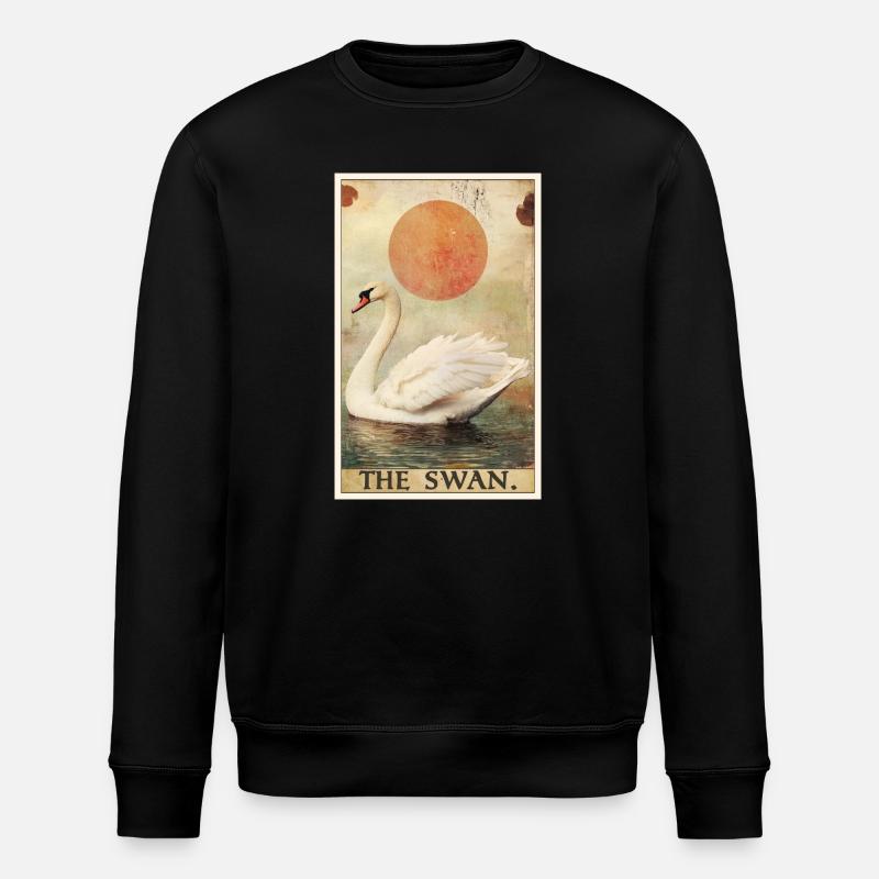 Swans Swan - Stanley/Stella ROLLER Unisex Organic Sweatshirt - black