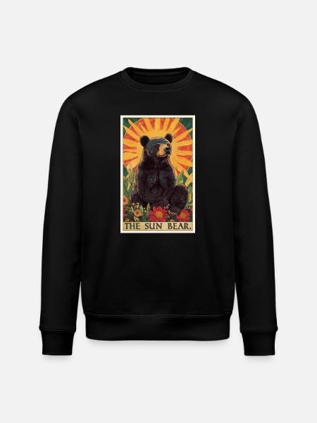 Sun Bear Malay Bear - Stanley/Stella ROLLER Unisex Organic Sweatshirt - black