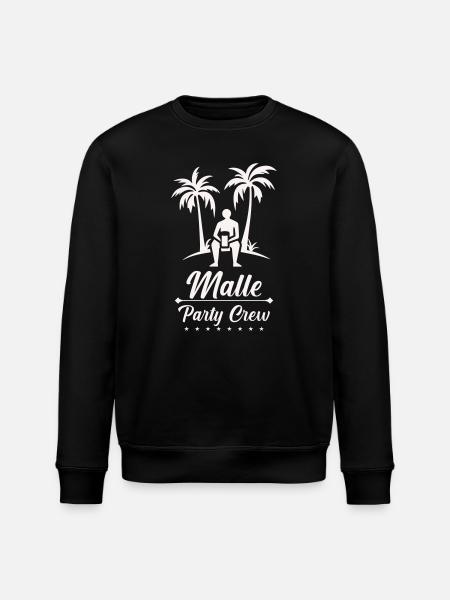 Beach Vacation Malle Party Crew - Stanley/Stella ROLLER Unisex Organic Sweatshirt - black