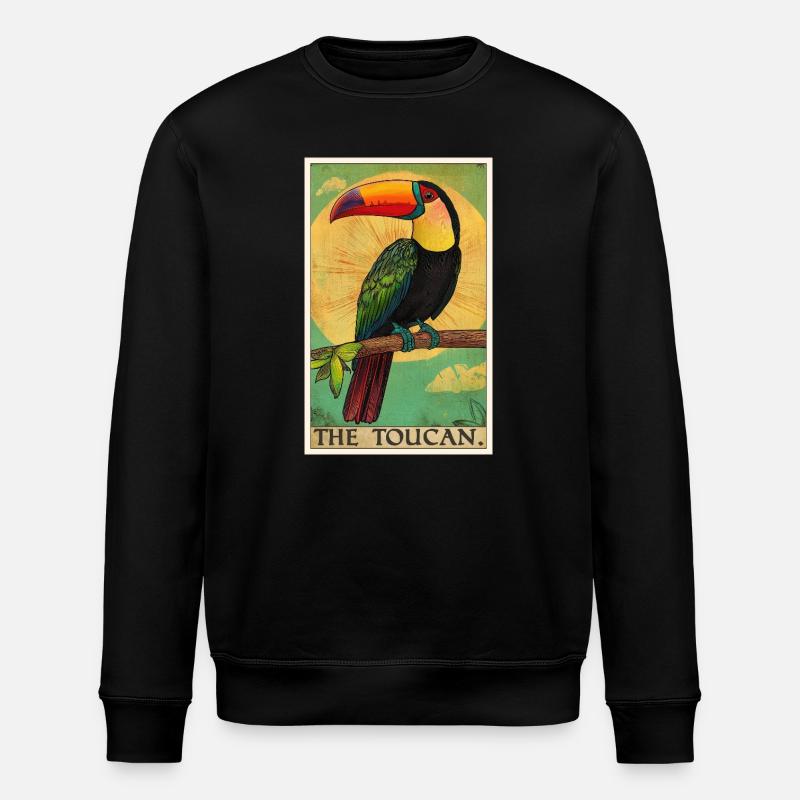 Tukane Tukan - Stanley/Stella Unisex Bio-Sweatshirt ROLLER - Schwarz