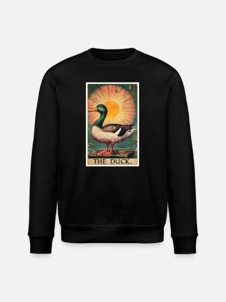 Ducks Duck - Stanley/Stella ROLLER Unisex Organic Sweatshirt - black