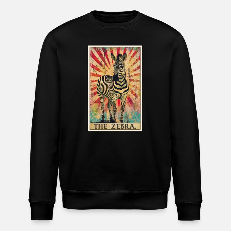 Zebras Zebra - Stanley/Stella Unisex Bio-Sweatshirt ROLLER - Schwarz