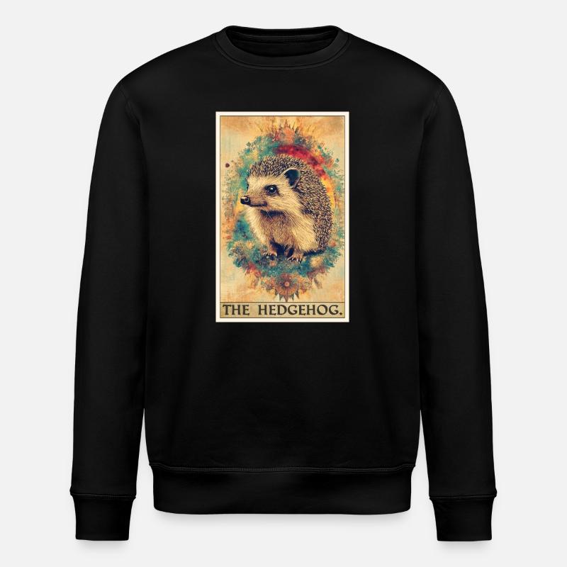 Hérisson - Sweat bio ROLLER Stanley/Stella Unisexe - noir