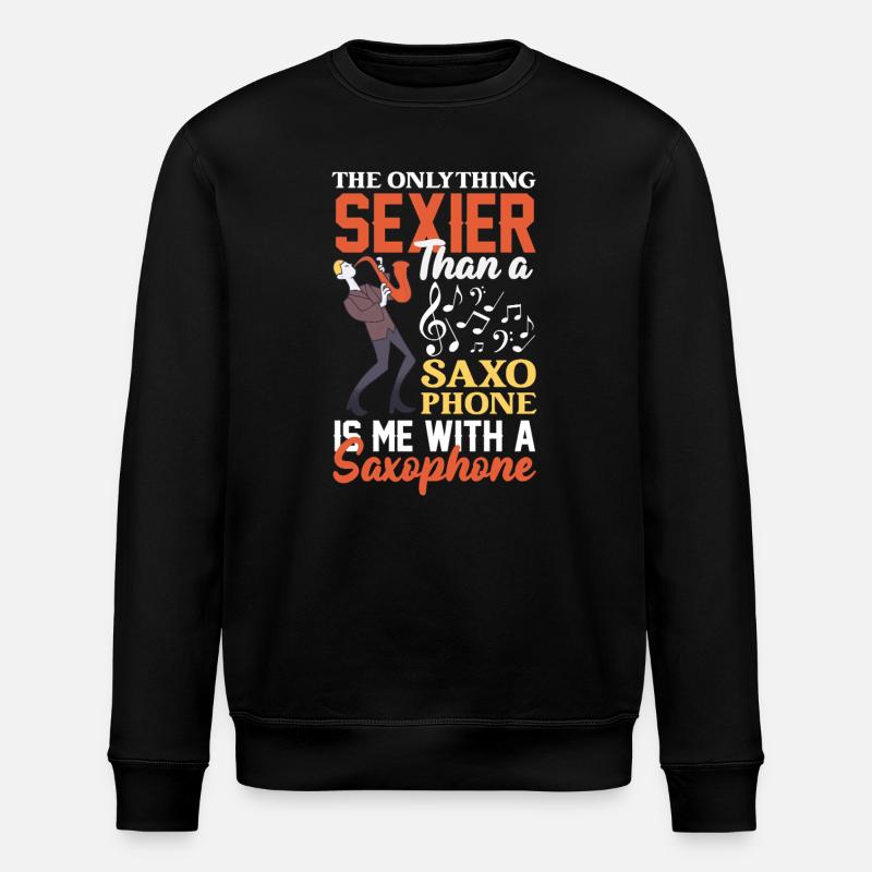 Saxophone - Sweat bio ROLLER Stanley/Stella Unisexe - noir