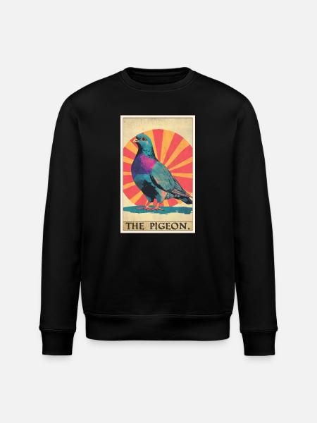 Tauben Taube - Stanley/Stella Unisex Bio-Sweatshirt ROLLER - Schwarz