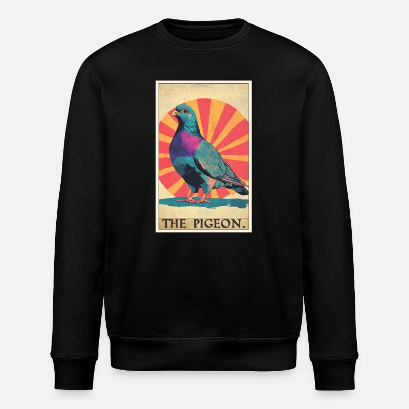 Pigeons Pigeon - Stanley/Stella ROLLER Unisex Organic Sweatshirt - black