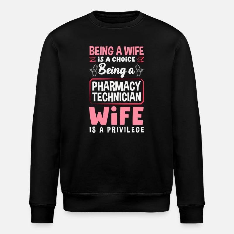 Pharmacien Technicien Pharmaceutique - Sweat bio ROLLER Stanley/Stella Unisexe - noir