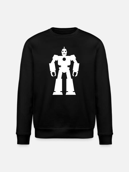 Robots – AI Technology Sci-Fi Nerd Design - Stanley/Stella ROLLER Unisex Organic Sweatshirt - black
