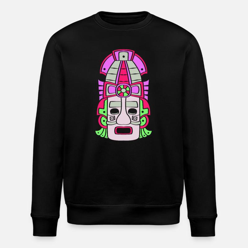 Inka Maya kalender aztec - Stanley/Stella Unisex Bio-Sweatshirt ROLLER - Schwarz