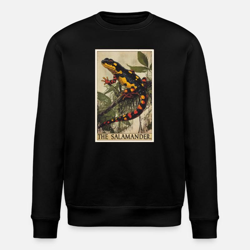 Fire Salamander Salamander - Stanley/Stella ROLLER Unisex Organic Sweatshirt - black