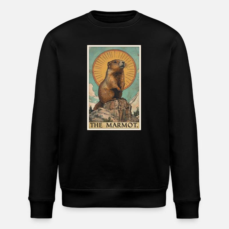 Marmottes Marmotte - Sweat bio ROLLER Stanley/Stella Unisexe - noir