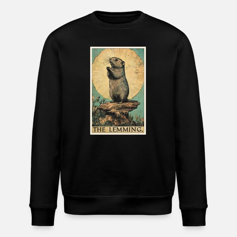 Lemminge Lemming - Stanley/Stella Unisex Bio-Sweatshirt ROLLER - Schwarz