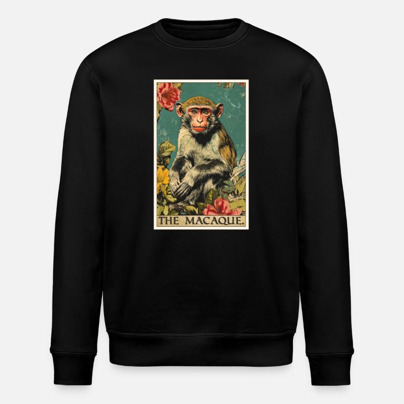 Makak Makak - Stanley/Stella økologisk unisex-sweatshirt ROLLER - sort