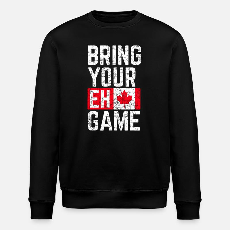 Bring dein Eh-Spiel mit - Stanley/Stella Unisex Bio-Sweatshirt ROLLER - Schwarz
