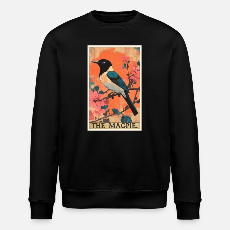 Magpies Magpie - Stanley/Stella ROLLER Unisex Organic Sweatshirt - black