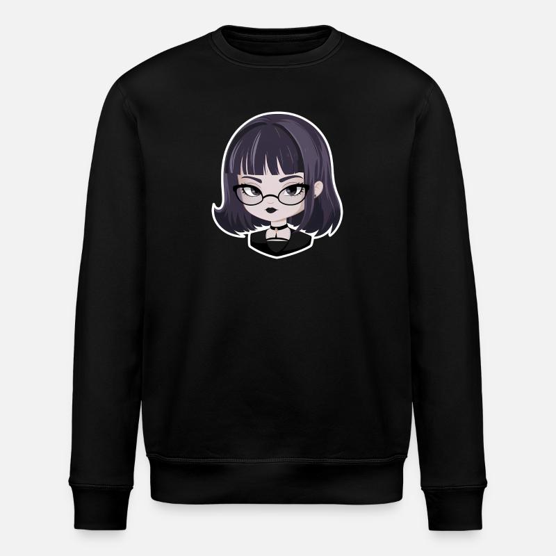Fille gothique d’anime - Sweat bio ROLLER Stanley/Stella Unisexe - noir