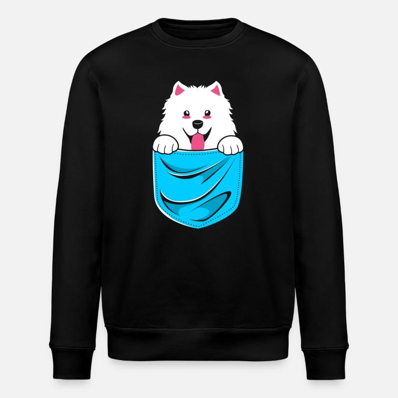 Samoyed - Stanley/Stella ROLLER Unisex Organic Sweatshirt - black