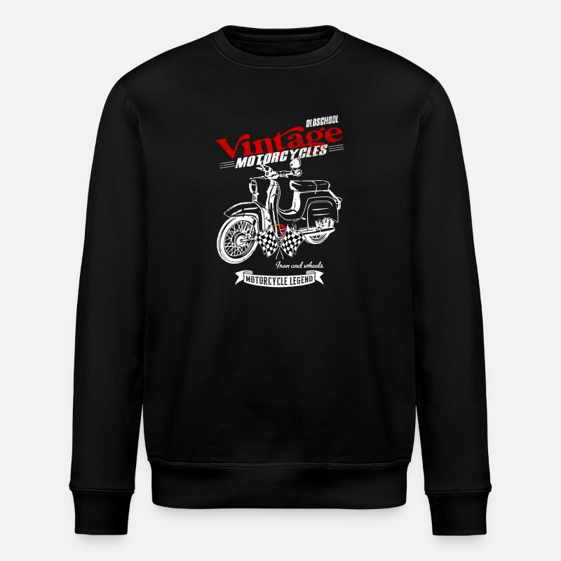 Simson Schwalbe GDR Moped - Stanley/Stella ROLLER Unisex Organic Sweatshirt - black