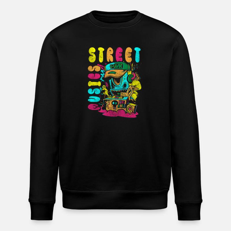 Graffiti Urban Sketch Art Design - Sweat bio ROLLER Stanley/Stella Unisexe - noir