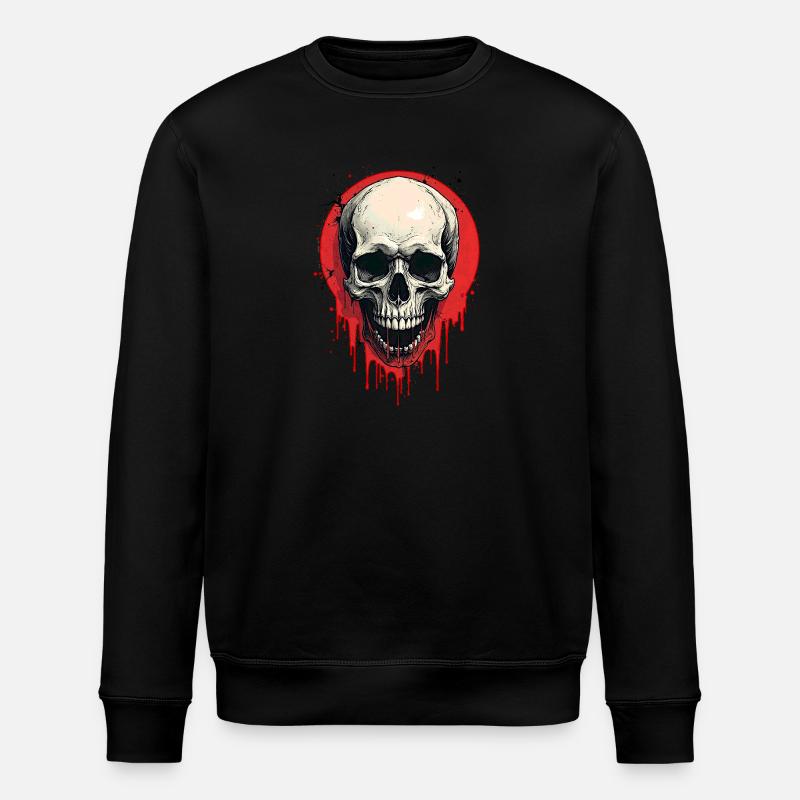 Skull - Stanley/Stella ROLLER Unisex Organic Sweatshirt - black