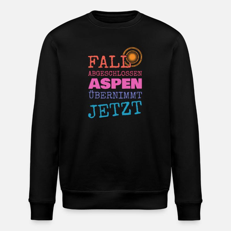 Aspen als Vorname - Stanley/Stella Unisex Bio-Sweatshirt ROLLER - Schwarz