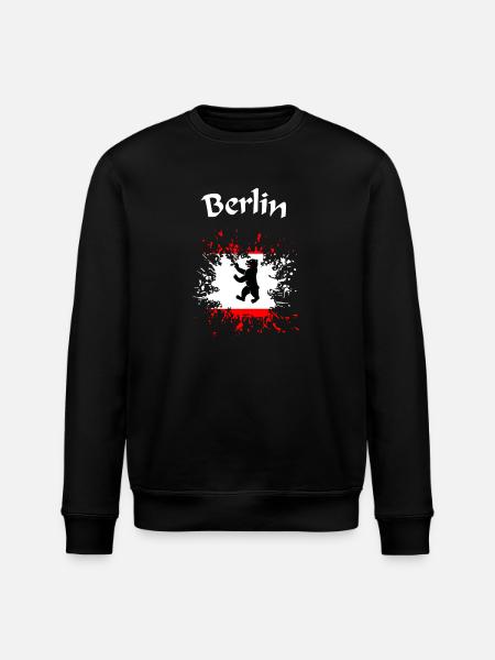 Berlin - Stanley/Stella Unisex Bio-Sweatshirt ROLLER - Schwarz