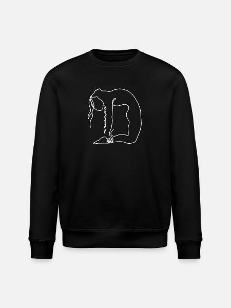 Yoga weiß - Stanley/Stella Unisex Bio-Sweatshirt ROLLER - Schwarz