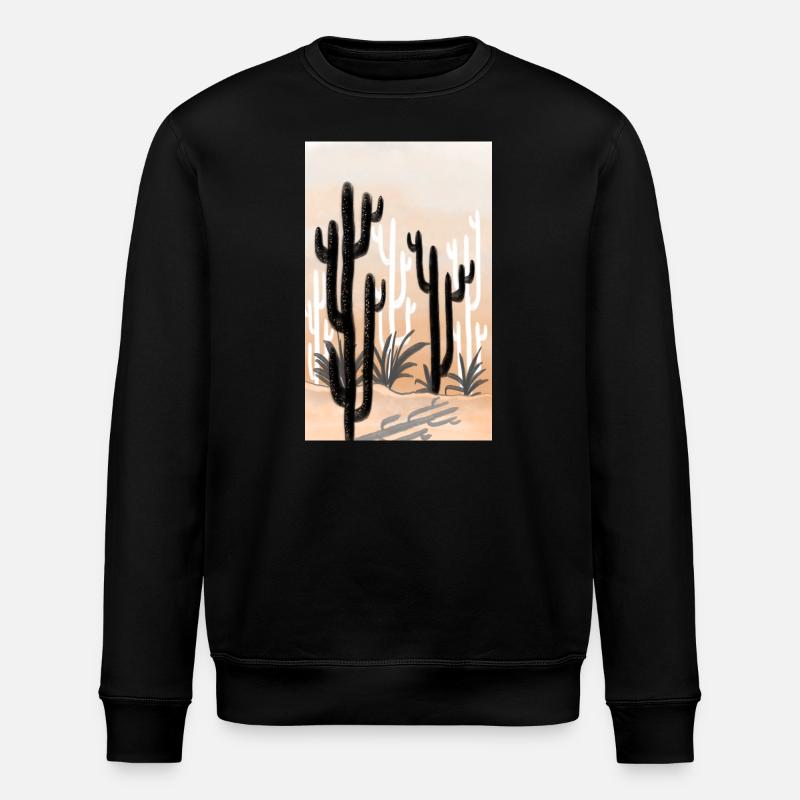 Kaktus 3 - Stanley/Stella Unisex Bio-Sweatshirt ROLLER - Schwarz