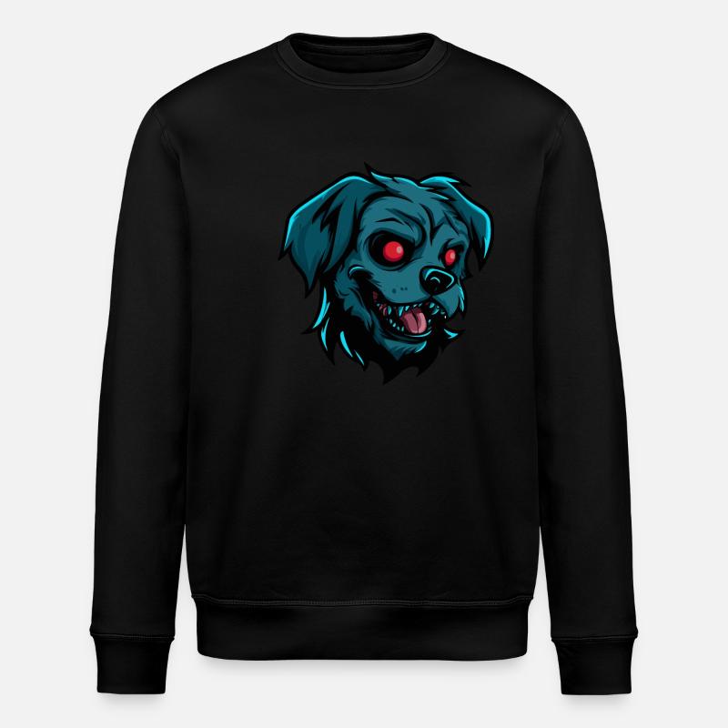 Chien Halloween Bande dessinée Zombie - Sweat bio ROLLER Stanley/Stella Unisexe - noir