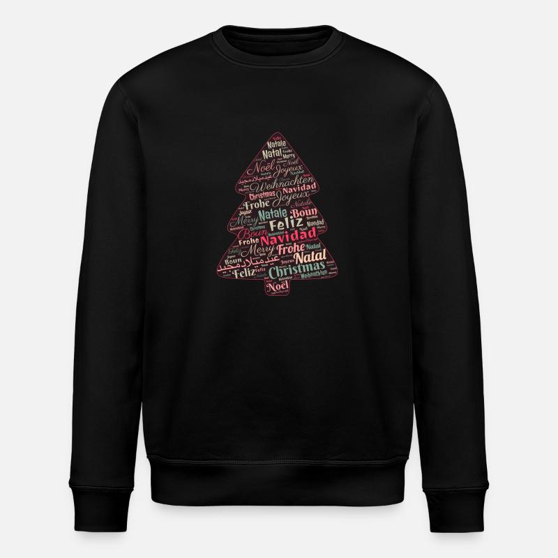Weihnachten Geschenkidee - Stanley/Stella Unisex Bio-Sweatshirt ROLLER - Schwarz