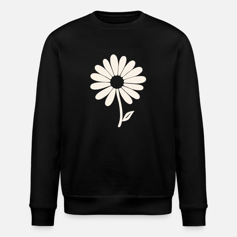 Gänseblümchen Grace - Stanley/Stella Unisex Bio-Sweatshirt ROLLER - Schwarz