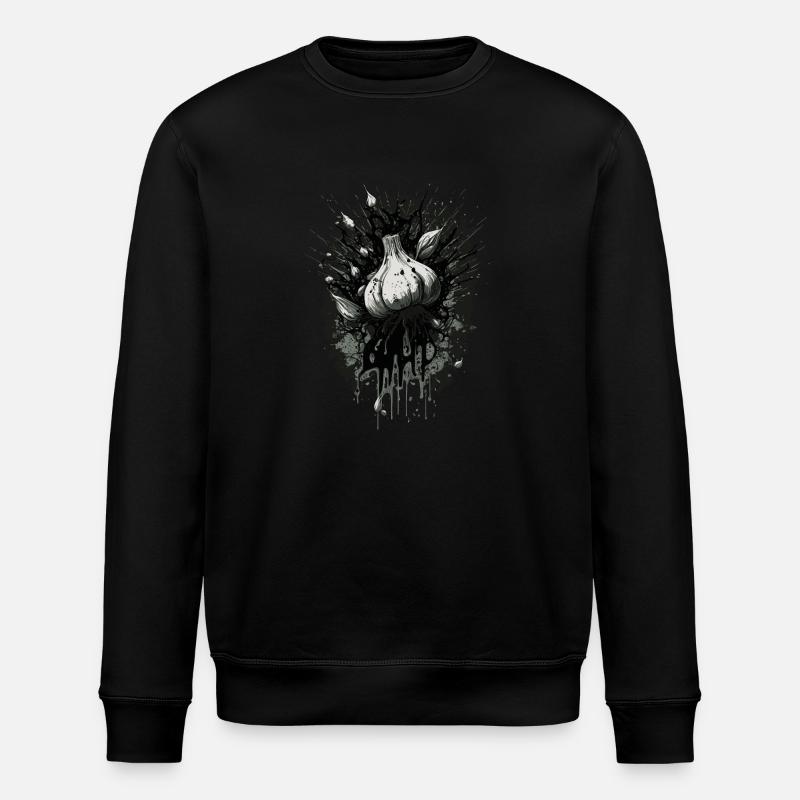 Knoblauch - Stanley/Stella Unisex Bio-Sweatshirt ROLLER - Schwarz