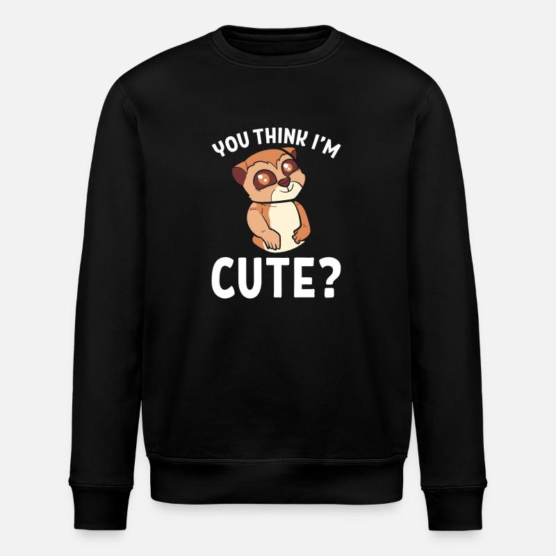 Erdmännchen - Stanley/Stella Unisex Bio-Sweatshirt ROLLER - Schwarz