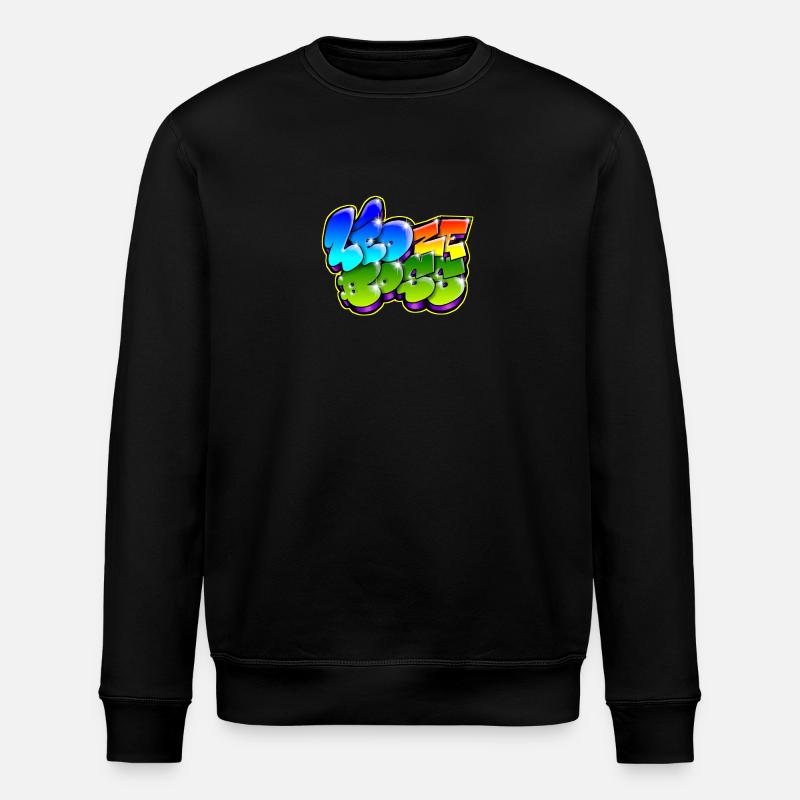 Leo Zeboss Graffiti Name - Stanley/Stella Unisex Bio-Sweatshirt ROLLER - Schwarz