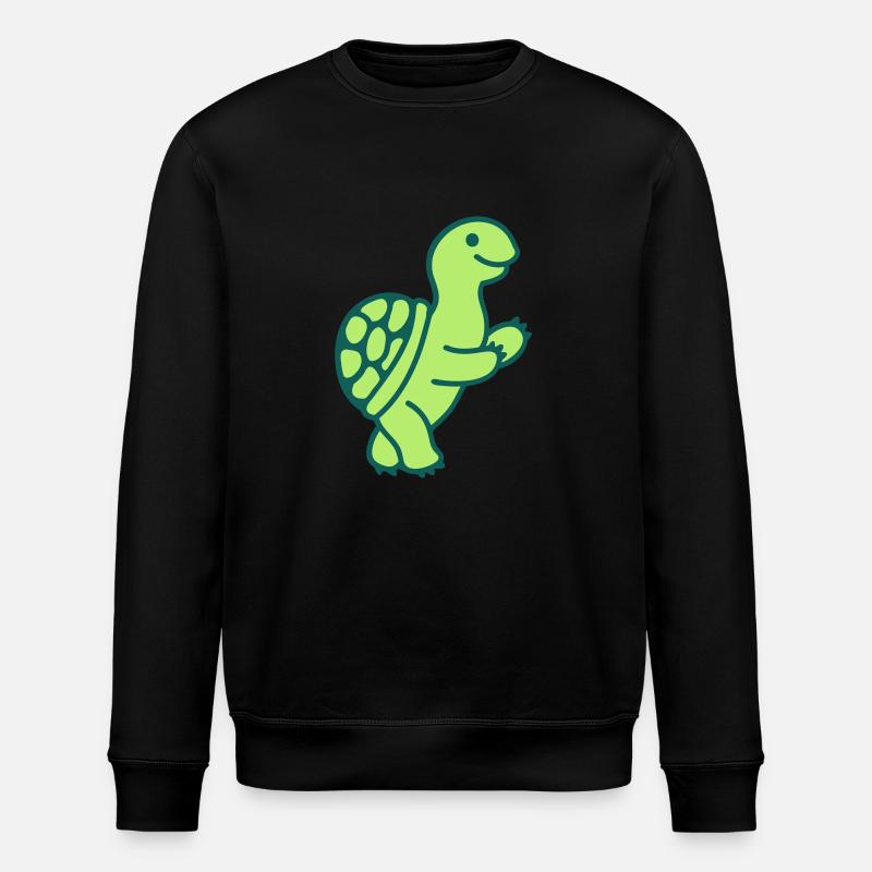 Schildkröte 2 - Stanley/Stella Unisex Bio-Sweatshirt ROLLER - Schwarz