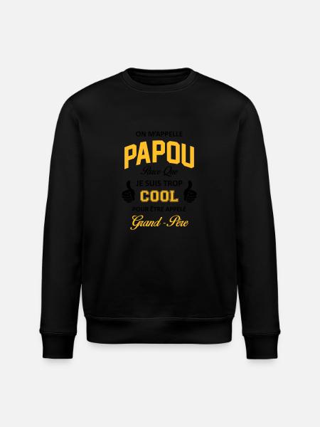 papou2 - Sweat bio ROLLER Stanley/Stella Unisexe - noir