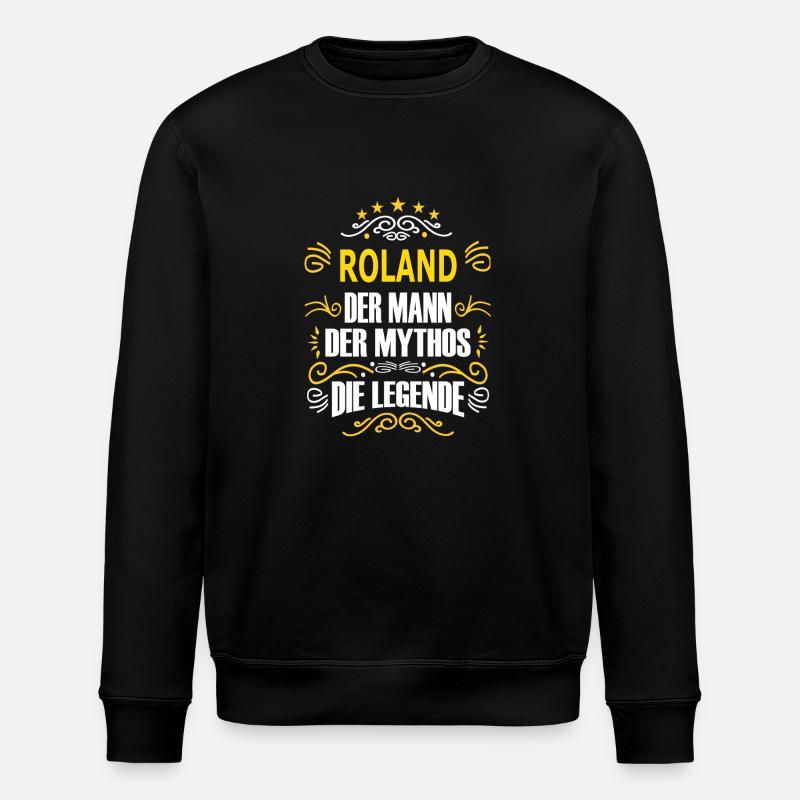 ROLAND - Stanley/Stella Unisex Bio-Sweatshirt ROLLER - Schwarz