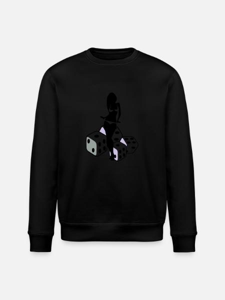 spielwürfel - Stanley/Stella Unisex Bio-Sweatshirt ROLLER - Schwarz