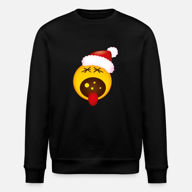Smiley Christmas Scream - Stanley/Stella Unisex Bio-Sweatshirt ROLLER - Schwarz