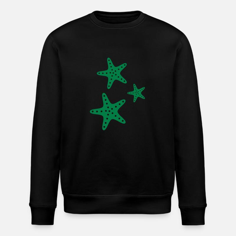 Seesterne - Stanley/Stella Unisex Bio-Sweatshirt ROLLER - Schwarz