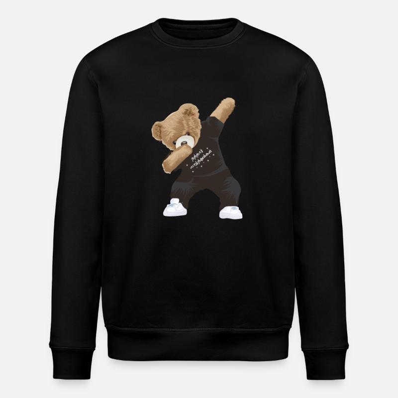 Tamponner Teddy - Sweat bio ROLLER Stanley/Stella Unisexe - noir