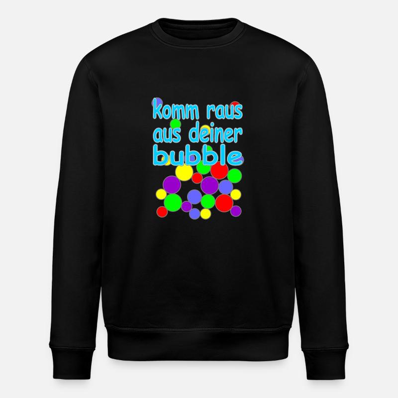 bubble deutsche Version Nr.2 - Stanley/Stella Unisex Bio-Sweatshirt ROLLER - Schwarz